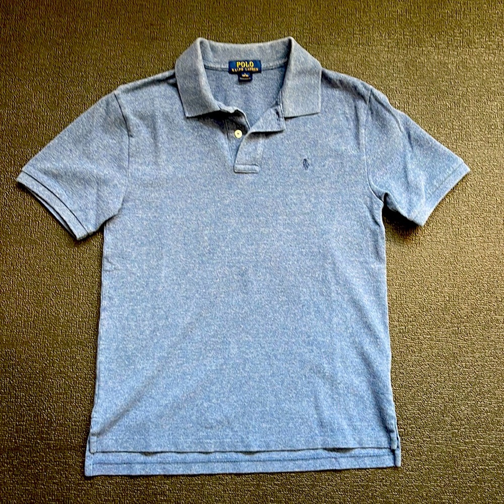 Kids Polo Ralph Lauren short sleeve shirt.  Large 14-16.  Blue in color.